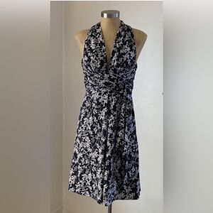 White House Black Market Black Halter Dress NWOT